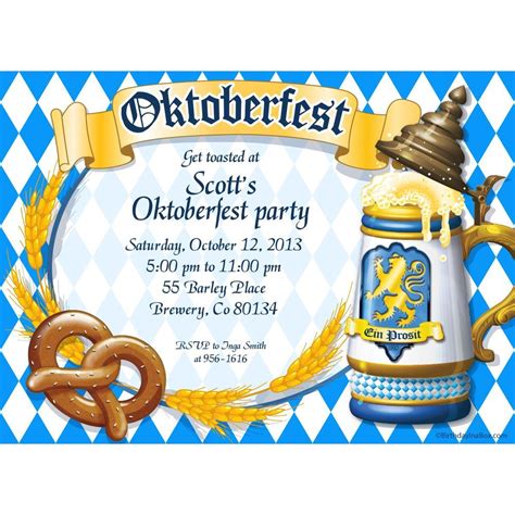 Free Oktoberfest Invitation Template